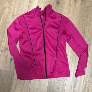 Reebok Pink Bomber Jacket with High Collar